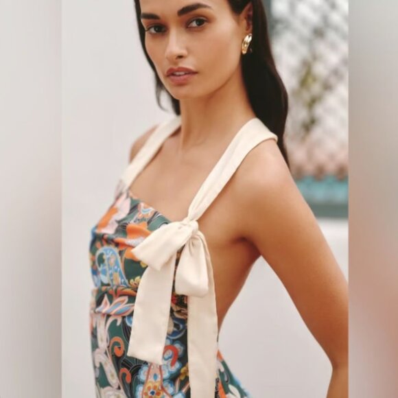 Brand New by Anthropologie Celandine Halter Midi Dress - Picture 2 of 8